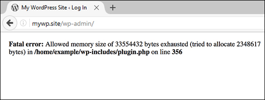 WordPress Allowed Memory Size Error - Minneapolis WordPress Help