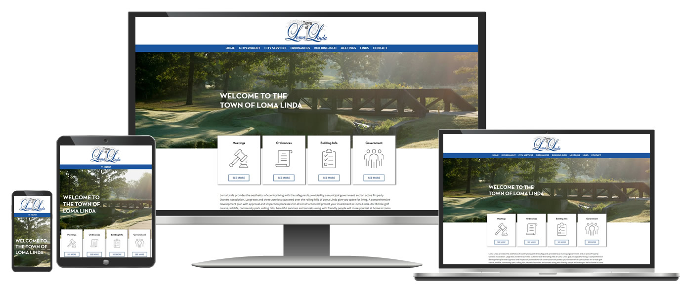 Website for Town of Loma Linda, MO - Reasonable Price Small City Websites