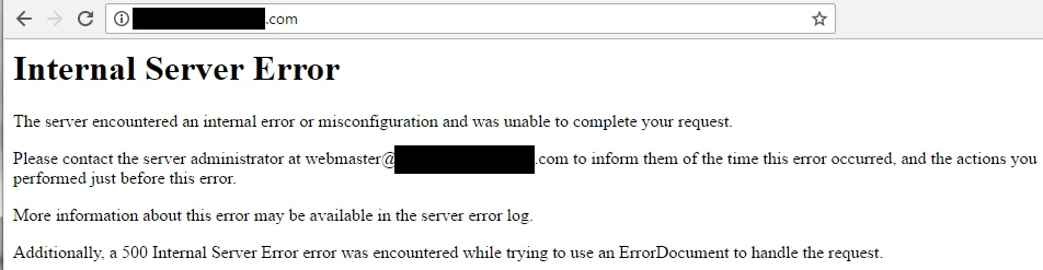 WordPress Internal Server Error - Minneapolis WordPress Help
